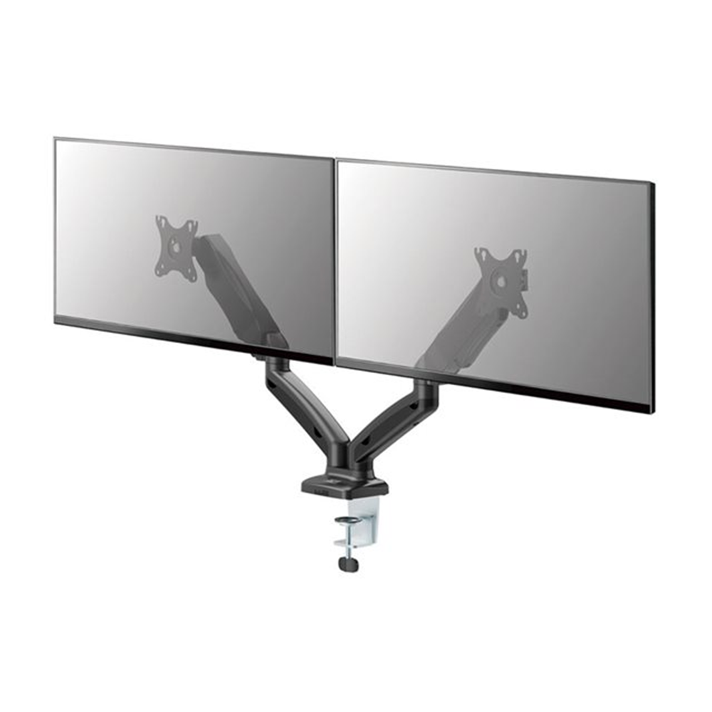 ACT bevestigingskit - verstelbare dubbele armen - voor 2 LCD-schermen - zwart