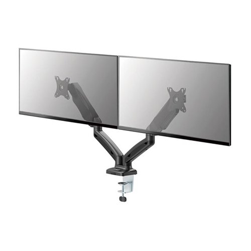 ACT bevestigingskit - verstelbare dubbele armen - voor 2 LCD-schermen - zwart