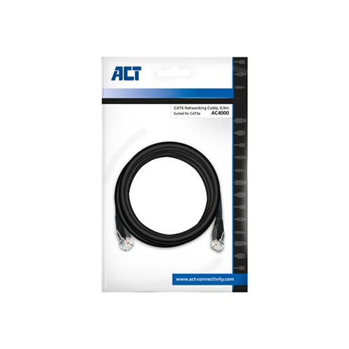 ACT verbindingskabel - 90 cm - zwart, RAL 9011
